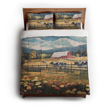 Vermont Spring Farmlife in Full/Queen (88" x 88") Size