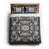 Belinda Navy & Ivory in Full/Queen (88" x 88") Size