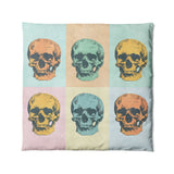 Pop Art Skulls in Full/Queen (88" x 88") Size
