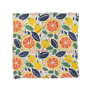 Pamplemousse and Bay Leaf in Full/Queen (88" x 88") Size