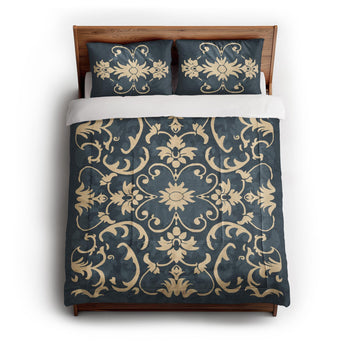 Barnaby Navy in Full/Queen (88" x 88") Size