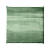 Jacinda Watercolor Green Ombre in Full/Queen (88" x 88") Size