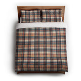 MacPherson Plaid Navy & Gold in Full/Queen (88" x 88") Size