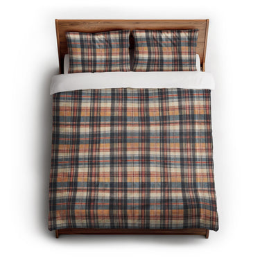 MacPherson Plaid Navy & Gold in Full/Queen (88" x 88") Size