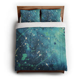 Sylvie Seafoam & Teal in Full/Queen (88" x 88") Size