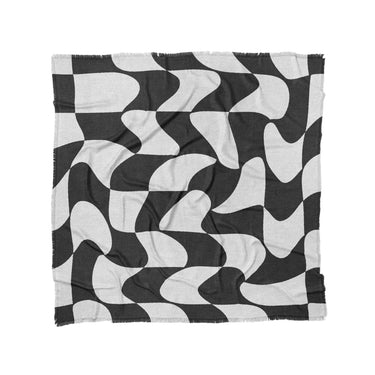 Twyla Checkered Black & White in Full/Queen (88" x 88") Size