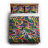 Umberto Black Multicolor in Full/Queen (88" x 88") Size