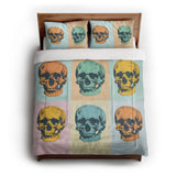 Pop Art Skulls in Full/Queen (88" x 88") Size