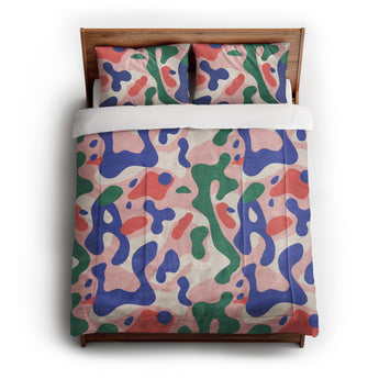 Concetta Pink Green & Purple in Full/Queen (88" x 88") Size