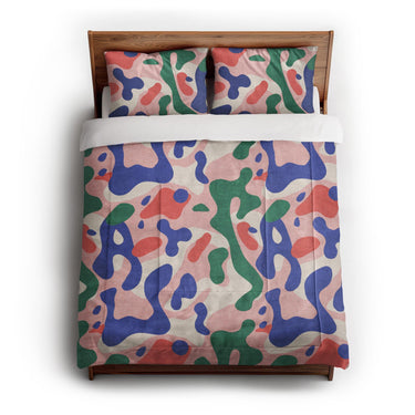 Concetta Pink Green & Purple in Full/Queen (88" x 88") Size