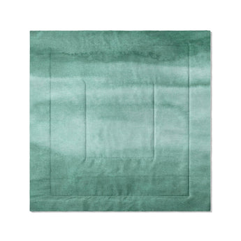 Jacinda Watercolor Teal Ombre in Full/Queen (88" x 88") Size