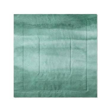 Jacinda Watercolor Teal Ombre in Full/Queen (88" x 88") Size