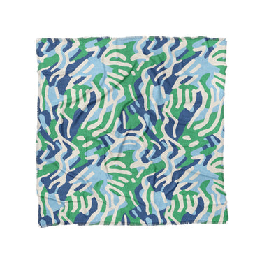 Leonardo Blue Green in Full/Queen (88" x 88") Size