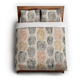 Horatio Ivory & Orange in Full/Queen (88" x 88") Size