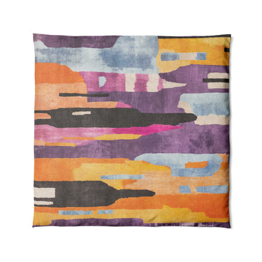 Raheem Orange & Purple in Full/Queen (88" x 88") Size