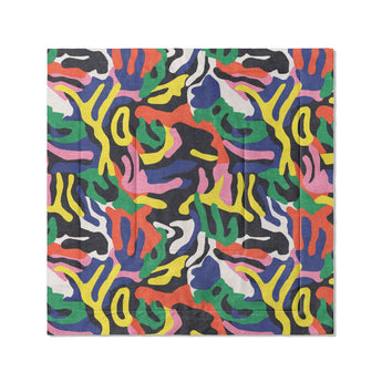 Umberto Black Multicolor in Full/Queen (88" x 88") Size