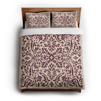 Floranna Ivory & Wine in Full/Queen (88" x 88") Size