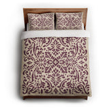 Floranna Ivory & Wine in Full/Queen (88" x 88") Size