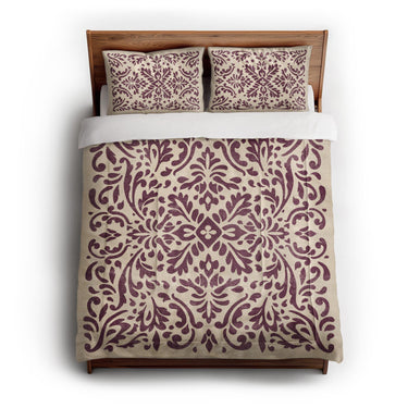 Floranna Ivory & Wine in Full/Queen (88" x 88") Size