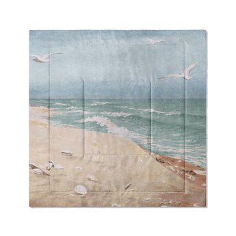 On the Beach by Fidelia Bridges in Full/Queen (88" x 88") Size