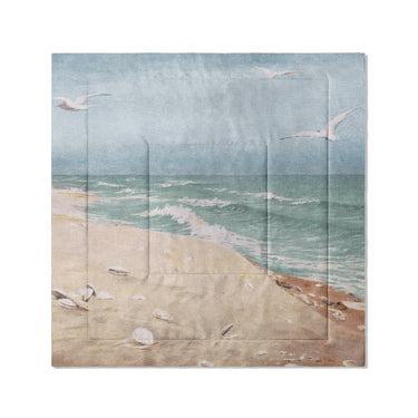 On the Beach by Fidelia Bridges in Full/Queen (88" x 88") Size
