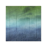 Micah Watercolor Blue & Green in Full/Queen (88" x 88") Size