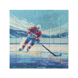 8 Bit Pond Hockey in Full/Queen (88" x 88") Size