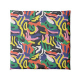 Umberto Black Multicolor in Full/Queen (88" x 88") Size