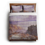 The Great Salt Lake of Utah by Thomas Moran in Full/Queen (88" x 88") Size