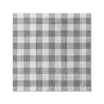 Buffalo Plaid Light Grey in Full/Queen (88" x 88") Size