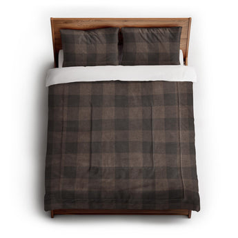 Buffalo Plaid Hickory Brown in Full/Queen (88" x 88") Size