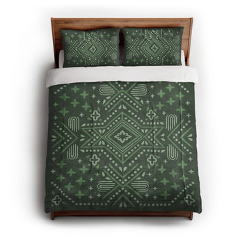 Durand Forest Green in Full/Queen (88" x 88") Size