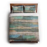 Jörgan Teal & Taupe in Full/Queen (88" x 88") Size