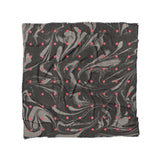 Acid Burn Greige & Infrared in Full/Queen (88" x 88") Size