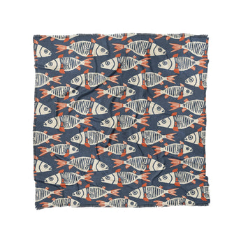 Tribal Fish in Full/Queen (88" x 88") Size