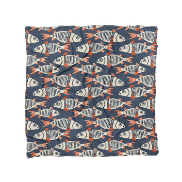 Tribal Fish in Full/Queen (88" x 88") Size