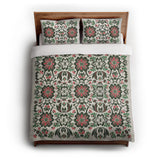Georgiana Green & Deep Cerise in Full/Queen (88" x 88") Size