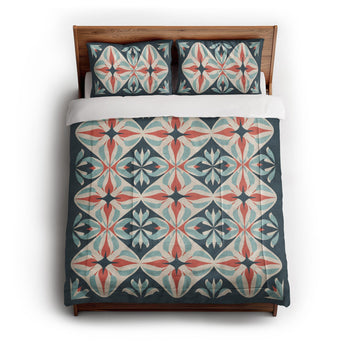 Elliot Blue & Orange in Full/Queen (88" x 88") Size