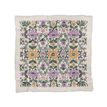 Corriana Green & Purple in Full/Queen (88" x 88") Size