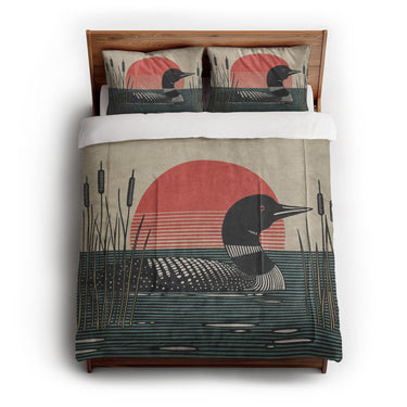 Sunset Loon in Full/Queen (88" x 88") Size