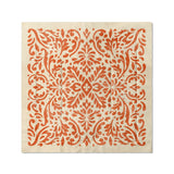 Floranna Ivory & Orange in Full/Queen (88" x 88") Size