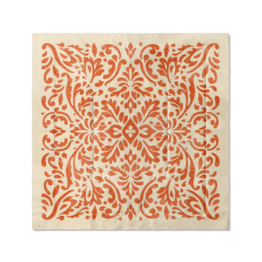 Floranna Ivory & Orange in Full/Queen (88" x 88") Size