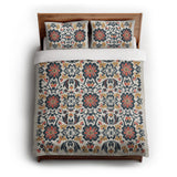 Georgiana Navy & Red in Full/Queen (88" x 88") Size