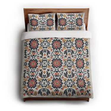 Georgiana Navy & Red in Full/Queen (88" x 88") Size