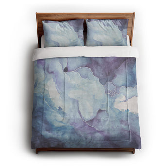 Zephyr Watercolor Blue & Purple Comforter