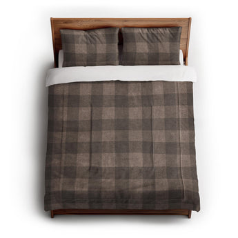 Buffalo Plaid Dark Cedar Brown Comforter