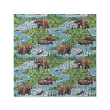 Bears Catching Salmon in Full/Queen (88" x 88") Size