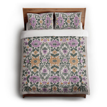 Corriana Green & Purple in Full/Queen (88" x 88") Size