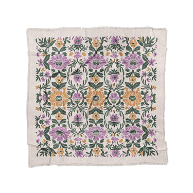 Corriana Green & Purple in Full/Queen (88" x 88") Size
