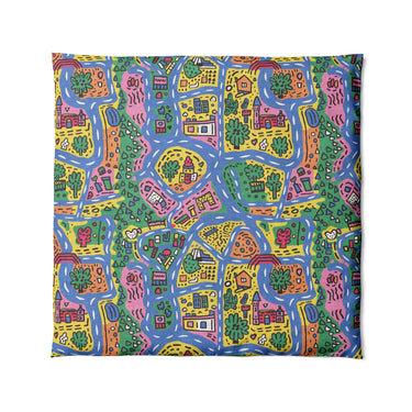 Kids Road Map in Full/Queen (88" x 88") Size